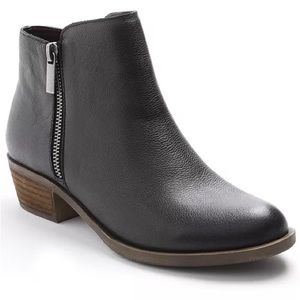 Kensie Gabriella Ankle Bootie - Black Leather